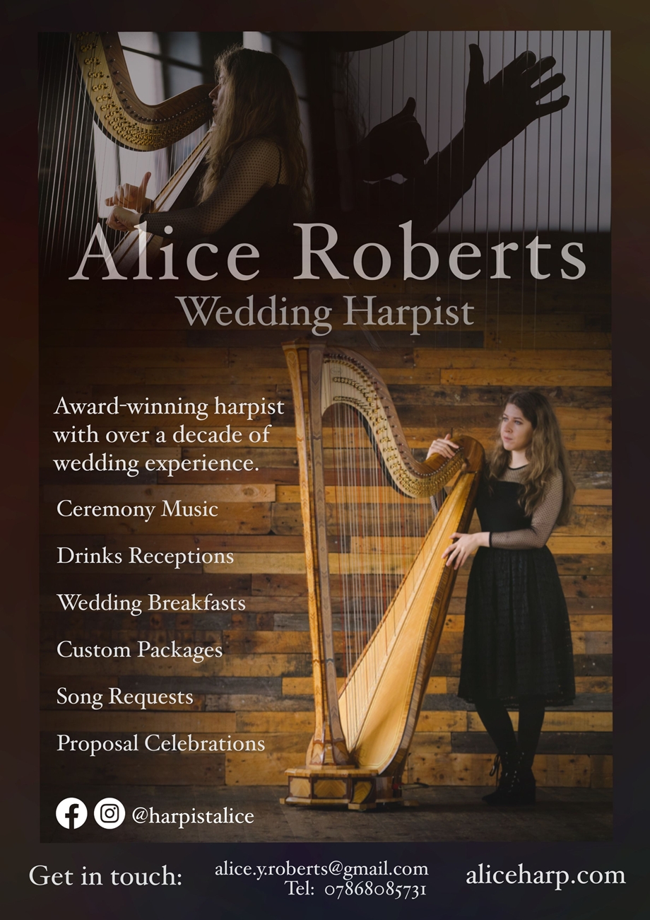 Alice Roberts Wedding Harpist